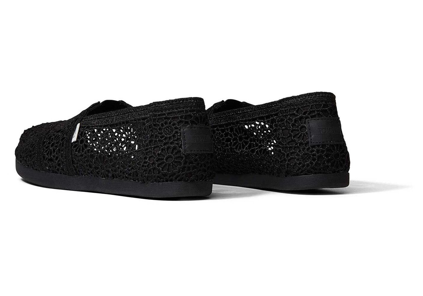 Toms Alpargata Moroccan Crochet Espadrille Black - Womens - 53841-NIRA